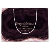 Bourgondië & Roos gouden geode Gefeliciteerd Bruil Groot Cadeauzakje (Voorkant)