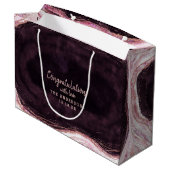 Bourgondië & Roos gouden geode Gefeliciteerd Bruil Groot Cadeauzakje (Achterkant Gekanteld)