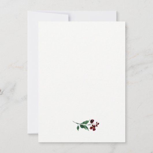 Bourgondië, Roze en Midnight Blue Bruidslunch I Kaart (Achterkant)