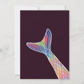 Bourgondië Roze Paarse Zeemeermin Staart Pool Verj Kaart (Achterkant)