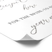 Bourgondië Roze Roze Bloemachtige Bruiloft Breng e Poster (Hoek)