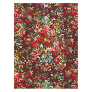 Bourgondie Roze Vintage Bloem Chintz Cottage Tuin  Tafelkleed