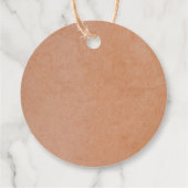 Bourgondië Terracotta Gouden Bloemen Pampas Dank u Bedankjes Labels (Achterkant)