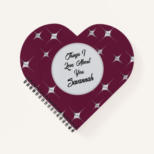 Bourgondië Wat ik leuk vind aan je Valentijn Notitieboek (Voorkant)