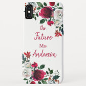 Bourgondië Waterverf Roos Floral de Toekomst Mevro Case-Mate iPhone Case (Achterkant)