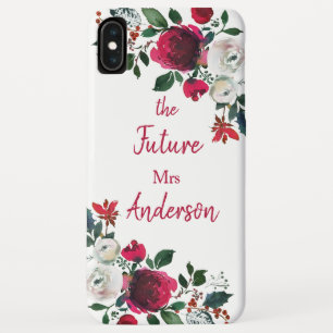 Bourgondië Waterverf Roos Floral de Toekomst Mevro Case-Mate iPhone Case