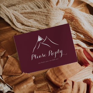 Bourgondië White Mountain Menu Keuze RSVP Briefkaa