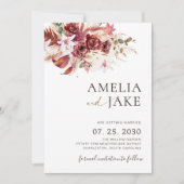 Bourgondie Wij gaan trouwen Bewaar de datum  Save The Date (Voorkant)
