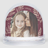 Bourgondië | Winter Laurel Foto Sneeuwbol (Voorkant)