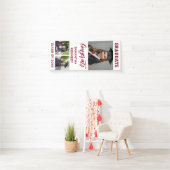 Bourgondië & Wit 3 Foto Verticaal Afstuderen 2025 Spandoek (Insitu)