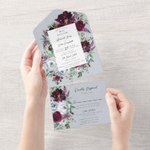 Bourgondië Zilver Grijs Rozen Botanisch