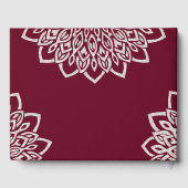 Bourgondië zilveren glitter elegante bruiloft gast gastenboek (Achterkant)