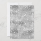 Bourgondië Zilveren Sparkle Glitz Verjaardag Kaart (Achterkant)