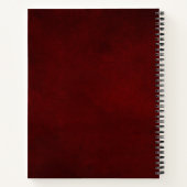 Bourgondiër Champagne Ivoor Mauve Roze Bruidsdouch Notitieboek (Achterkant)