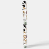 Bourgondiër Cream Zwarte Bloemen Case-Mate iPhone Case (Achterkant / Links)