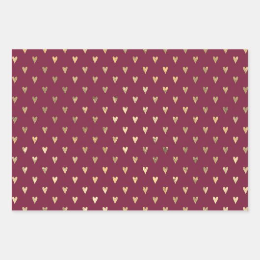 Bourgondiër en goud Paris thema Inpakpapier Vel (Voorkant 2)