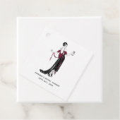 Bourgondiër en gouden wijnthema uit de oude doos bedankjes labels (In situ)