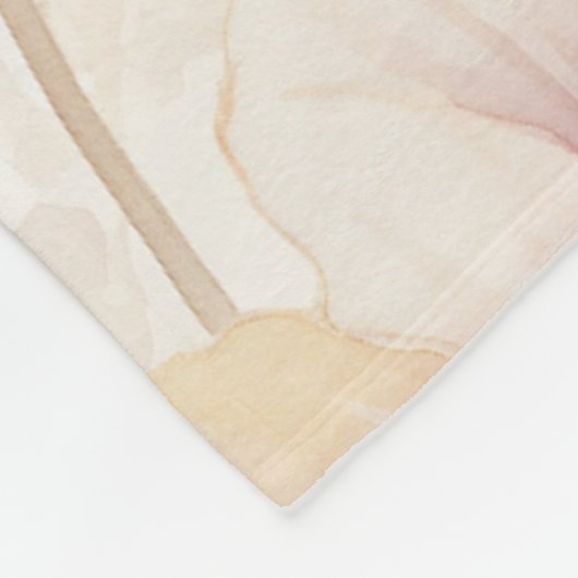 Bourgondiër Roomkleur Lavendel Bloemige Bruiloftso Fleece Deken (Hoek)