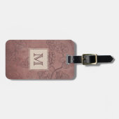 Bourgondiër Wijnstok Monogram Bagagelabel (Voorkant horizontaal)