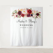 Bourgondierse Trouwachtergrond, Fotocabine Prop Wandkleed (Voorkant)