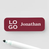 Bourgondisch bedrijf of zakelijke Logo medewerker Naamplaatje (In situ)