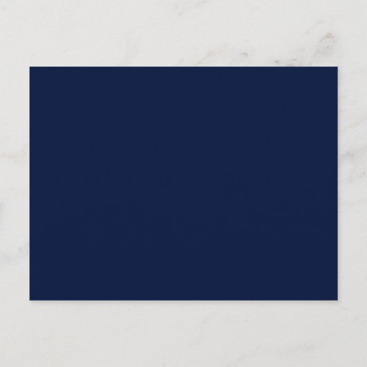 Bourgondisch blauw bruiloft details invoegen Kaart (Achterkant)