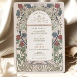Bourgondisch Blauw Bruiloft Uitnodigingen Art Nouv<br><div class="desc">Art Nouveau Vintage trouwuitnodigingen van Alphonse Mucha in een floreel, romantisch en grillig ontwerp. Victoriaans bloei vult klassieke art decofonts aan. Voer je aangepaste gegevens in en je bent klaar. Als u het ontwerp verder wilt wijzigen, klikt u op de blauwe knop "Aanpassen". Hartelijk dank voor uw aandacht voor mijn...</div>