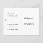 Bourgondisch blauw floraal goud geometrisch lijst  uitnodiging briefkaart (Achterkant)