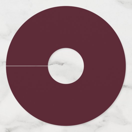 Bourgondisch bloem roze bruidsdouche wijnglaslabel (Achterkant)