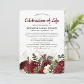 Bourgondisch bloemmonument | Viering van het leven Kaart (Staand voorkant)