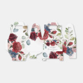 Bourgondisch Bloemstuk Bruiloftspartij Persoonlijk Bedankdoosjes (Uitgevouwen)