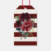 Bourgondisch boeket | Dank u Cadeaulabel (Achterkant)