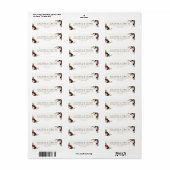 Bourgondisch boeket | Elegante bruiloft Etiket (Full Sheet)