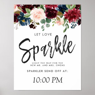 Bourgondisch Boeket Laat Liefde Fonkeling Poster