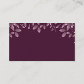 Bourgondisch bos bruidsmeeregisterkaart informatiekaartje (Achterkant)