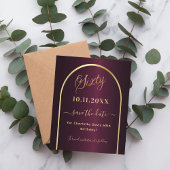 Bourgondisch goud 60e verjaardag bewaar de datumka