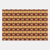 Bourgondisch goud en rood inpakpapier vel (Voorkant 3)