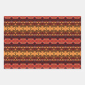 Bourgondisch goud en rood inpakpapier vel (Voorkant 2)