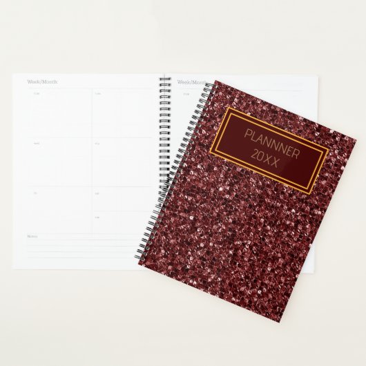 Bourgondisch goud print minimalist planner (Display)