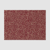 Bourgondisch goud scrollen tissuepapier, decoupage tissuepapier (Voorkant)