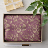 Bourgondisch Goudblad Patroon Tissuepapier (Geschenk)