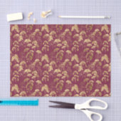 Bourgondisch Goudblad Patroon Tissuepapier (Craft)