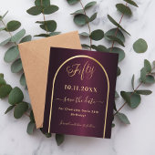 Bourgondisch gouden 50e verjaardag save the date k