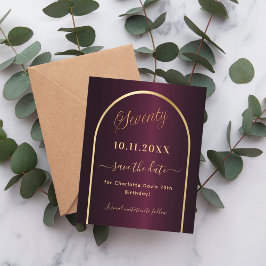 Bourgondisch gouden budget 70ste verjaardag save t flyer