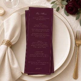 Bourgondisch Huwelijksmenu | Formele Receptie Menu