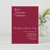 Bourgondisch kerstfeest kaart (Staand voorkant)