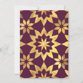 Bourgondisch Lijst  islamitische bruiloft Kaart (Achterkant)