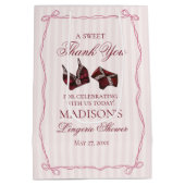 Bourgondisch lingerie douche trouwfeest cadeautje medium cadeauzakje (Achterkant)