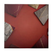 Bourgondisch marmer met goud tegeltje (Voorkant)