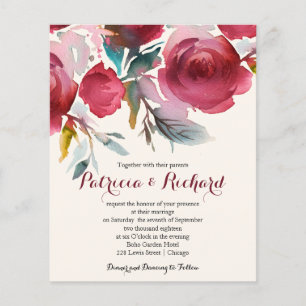 Bourgondisch Marsala Budget Bloemen Huwelijksuitno
